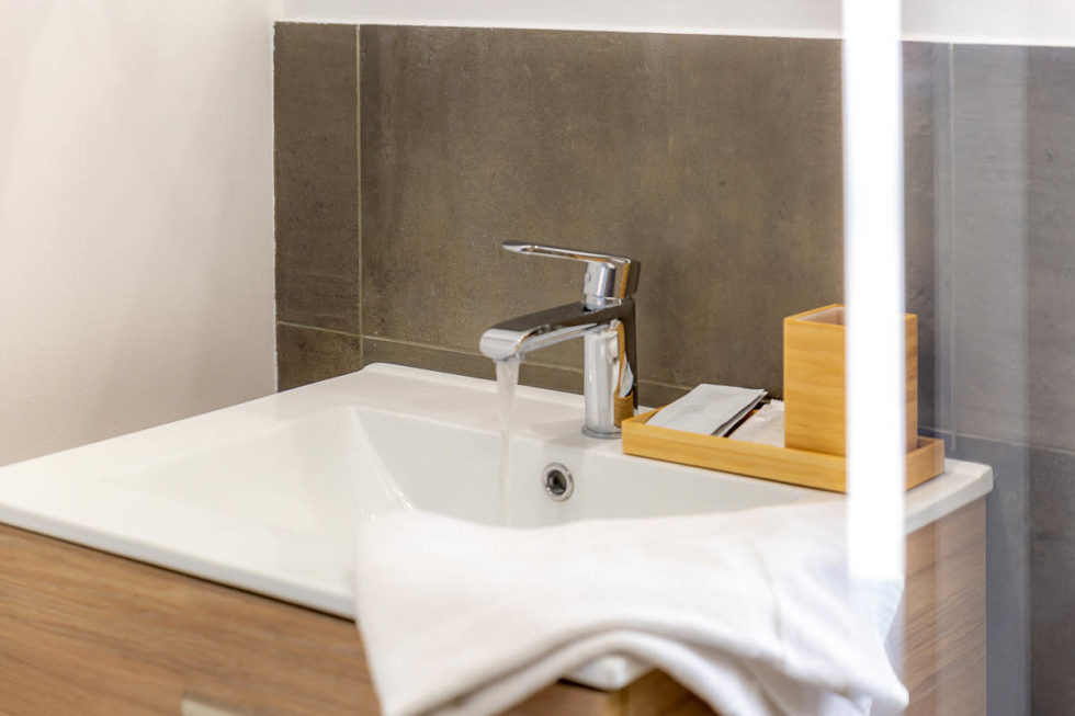 Studio Mezzanine : gros plan évier